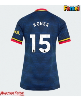 Arsenal Ezri Konsa #15 Tricou Fotbal Replică 2026-27 Femei Deplasare Arsenal Ezri Konsa #15 Tricou Fotbal Replică 2026-27 Femei Deplasare
